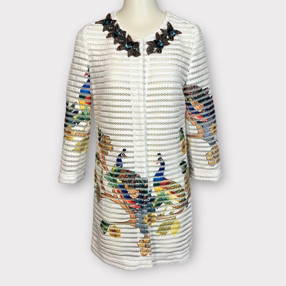 Shengdiouman Jackets & Blazers - Dynasty Shengdiouman (L) Jacket Mom Nature Embellished Beading